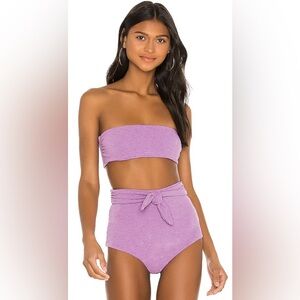 Mara Hoffman Abigail Bikini Top in Lavender